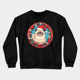 Birman Cat Xmas, Love Cats Crewneck Sweatshirt